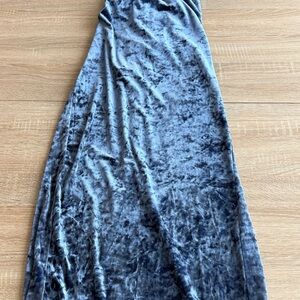 Zara Velvet draped midi Dress